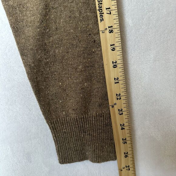 J Crew Nordic Fair Isle Crewneck Sweater Men's XL Merino/Lambswool Blend Brown - Picture 9 of 9